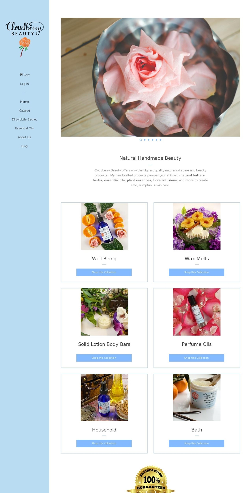 cloudberrybeauty.com shopify website screenshot