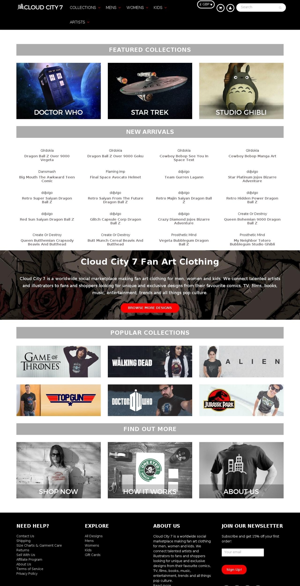 cloudcity7.net shopify website screenshot