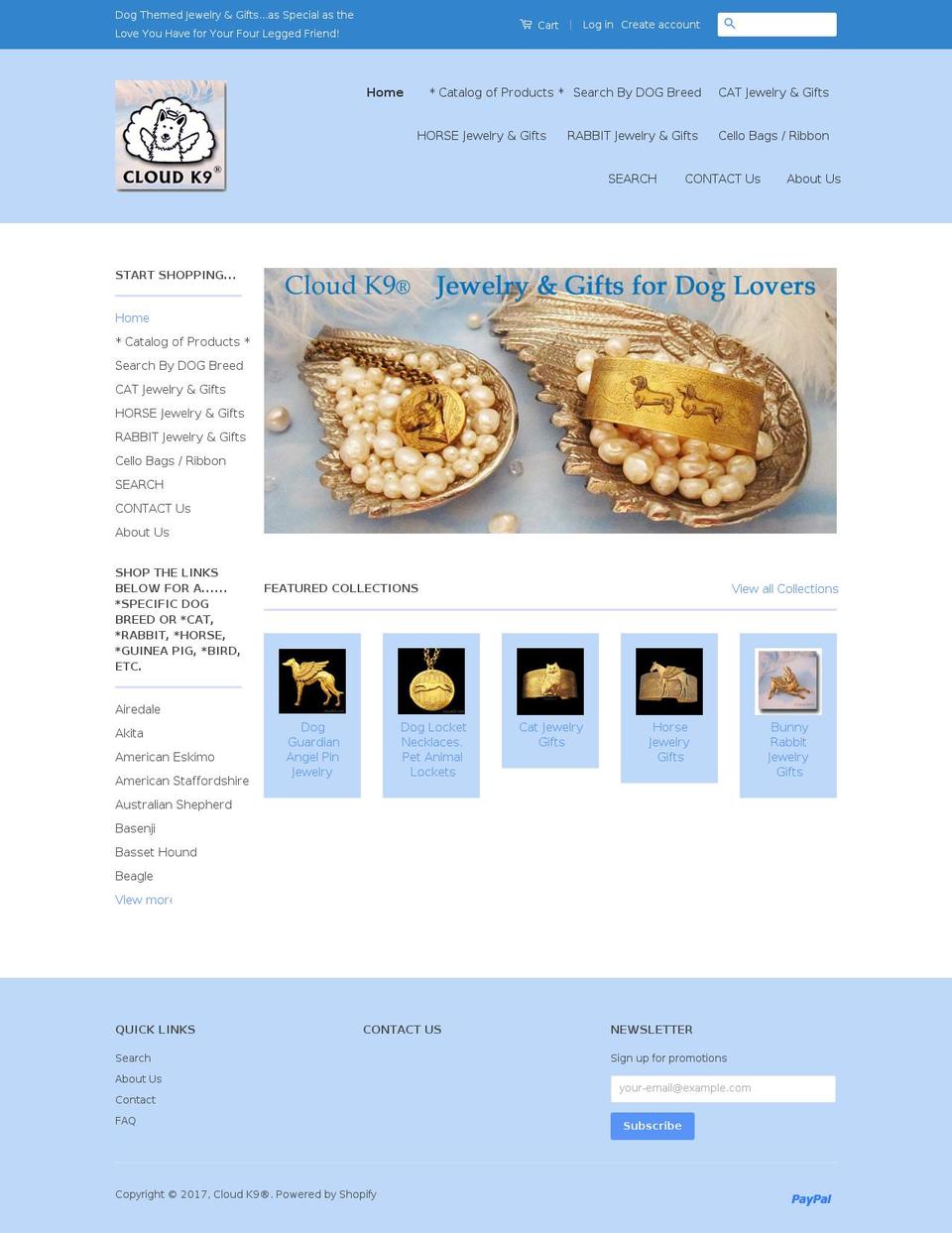 cloudk9.com shopify website screenshot