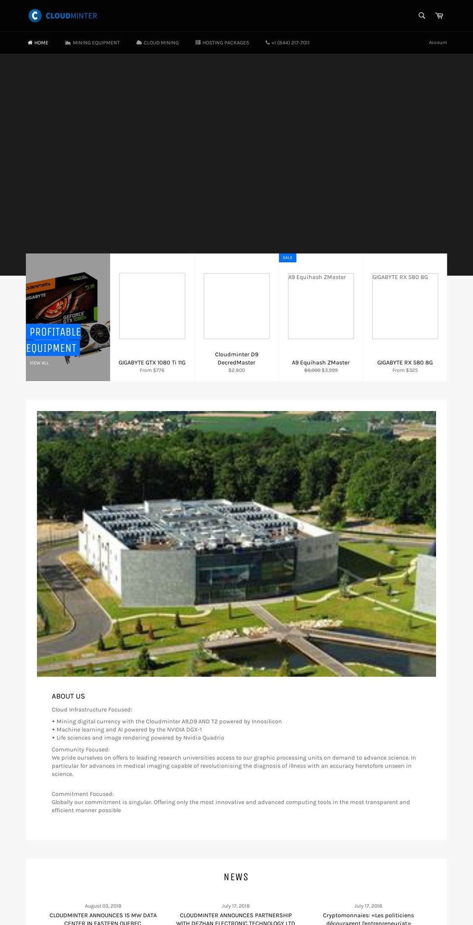 cloudminter.com — Shopify storefront screenshot