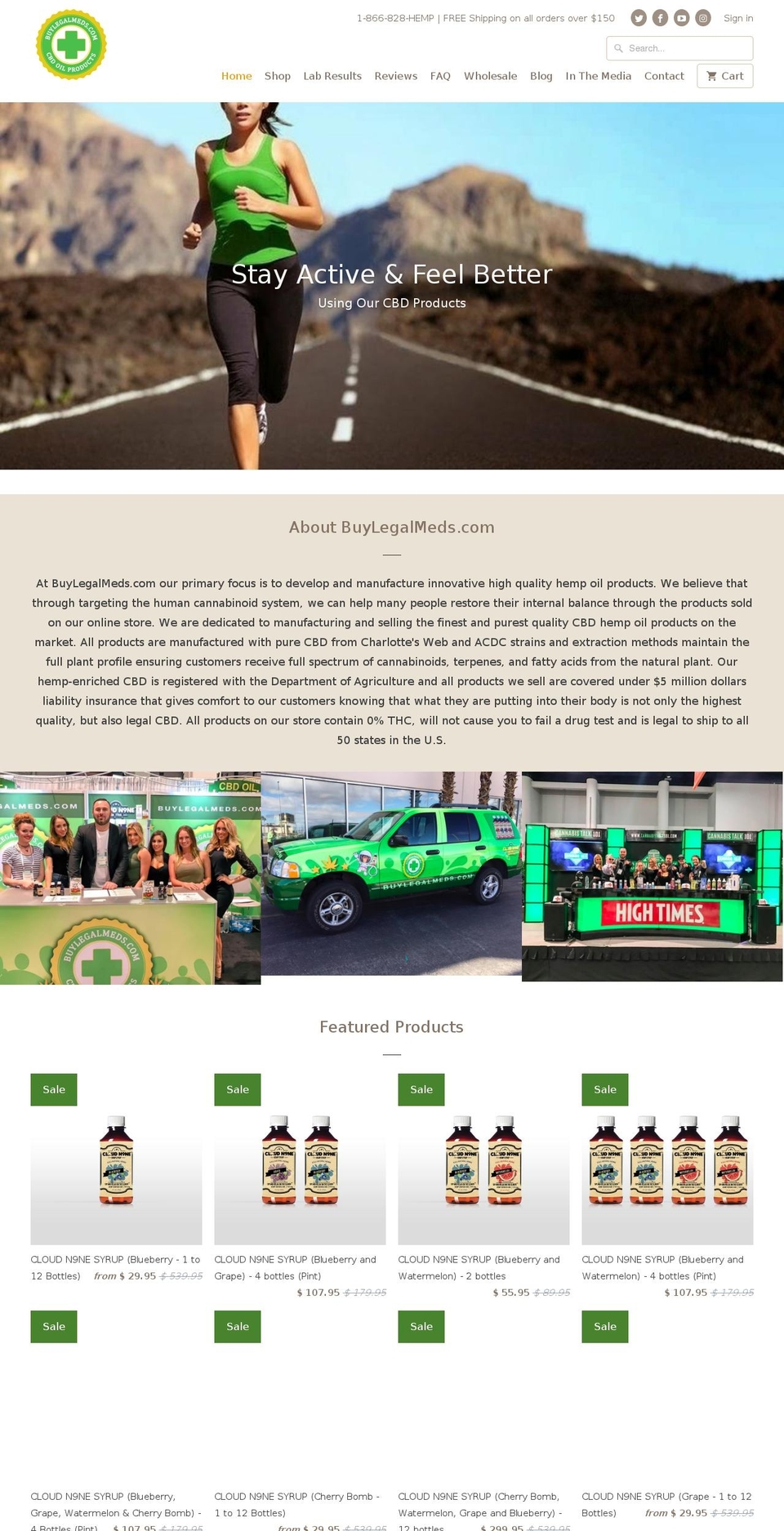 cloudn9nesyrup.com shopify website screenshot