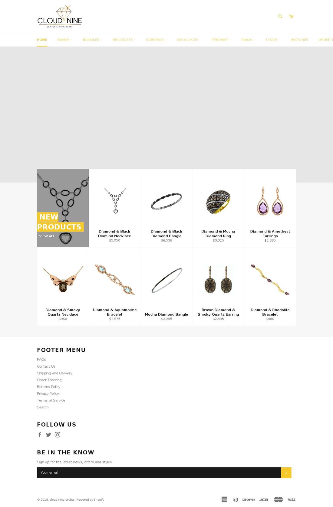 cloudninearuba.com — Shopify storefront screenshot
