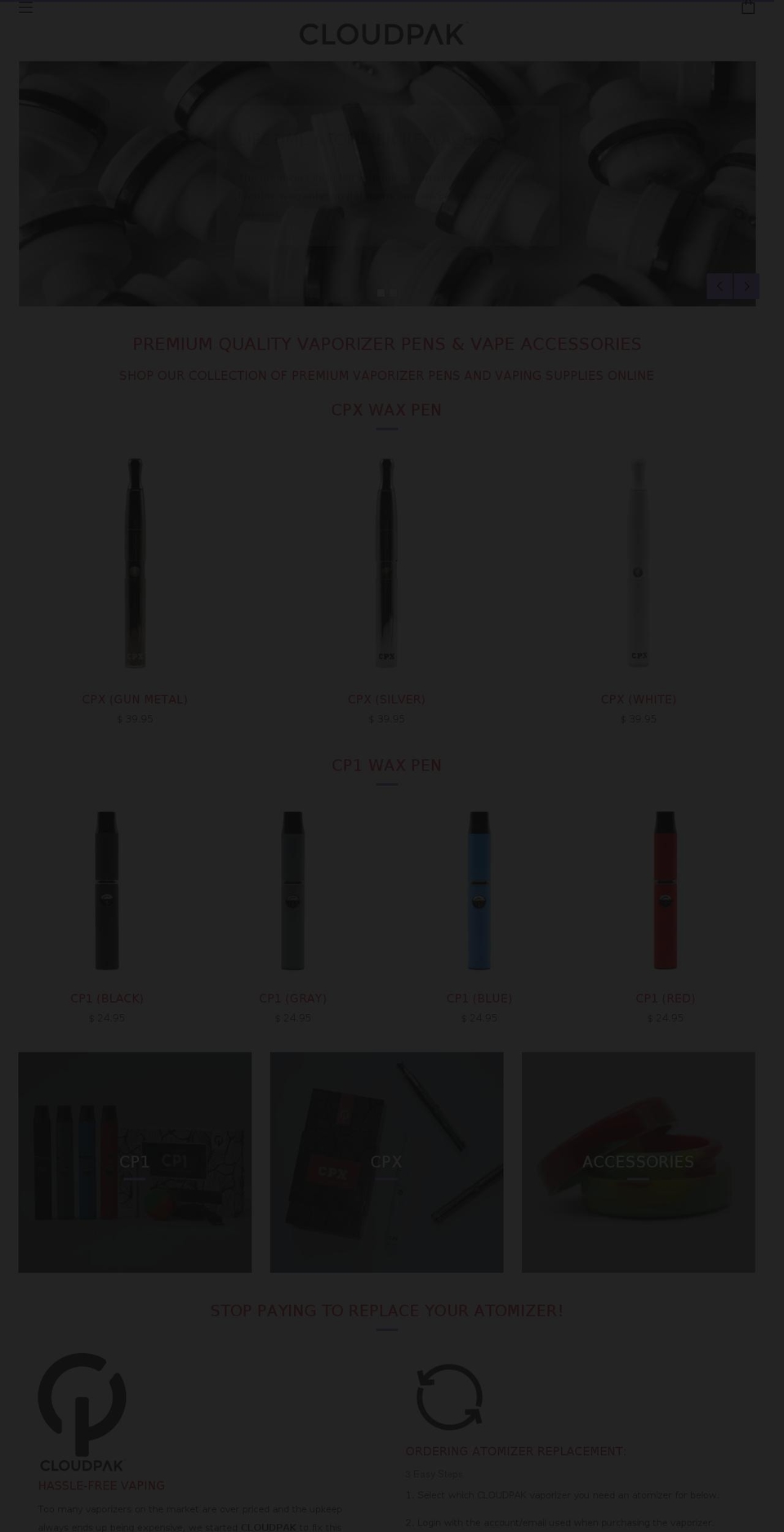 cloudpakstore.com — Shopify storefront screenshot