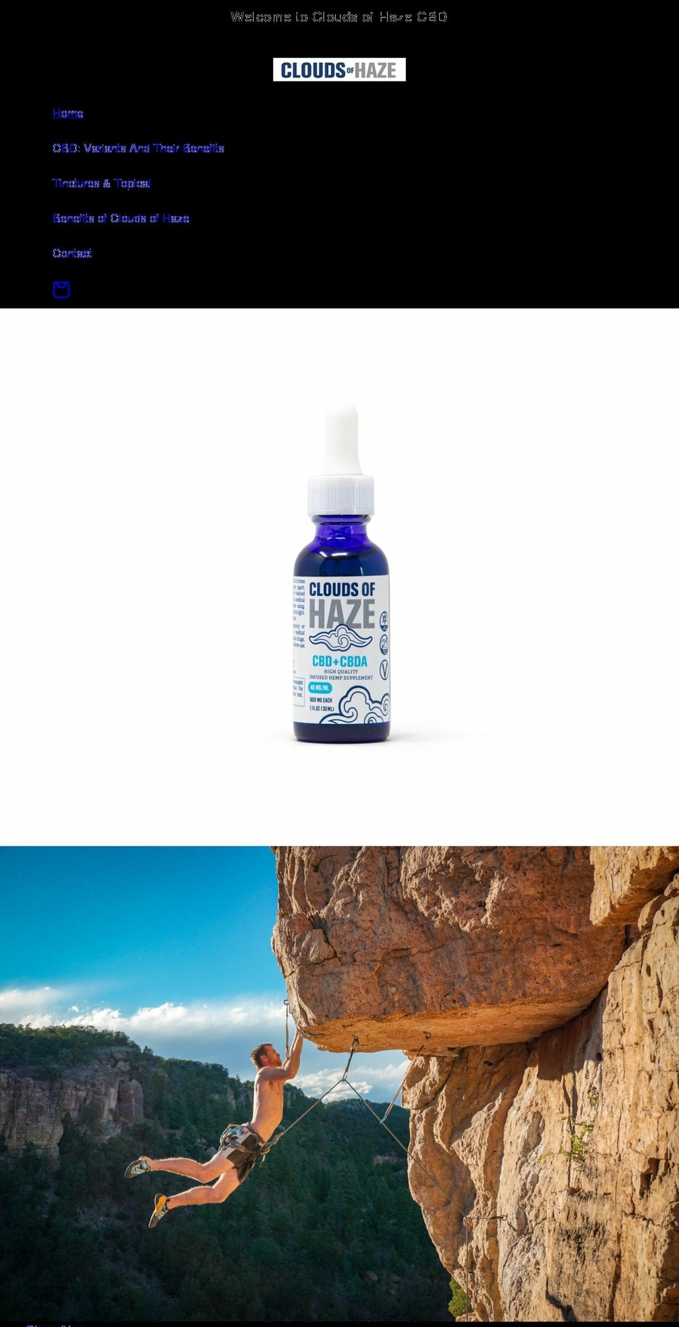 cloudsofhaze.com shopify website screenshot