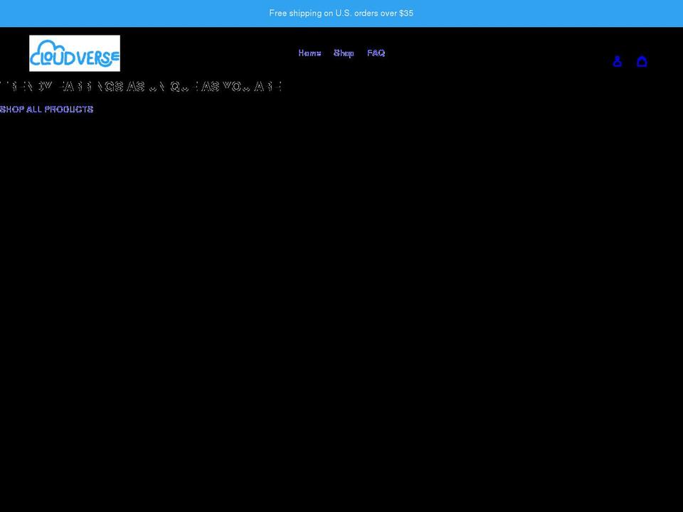 cloudverse.co shopify website screenshot