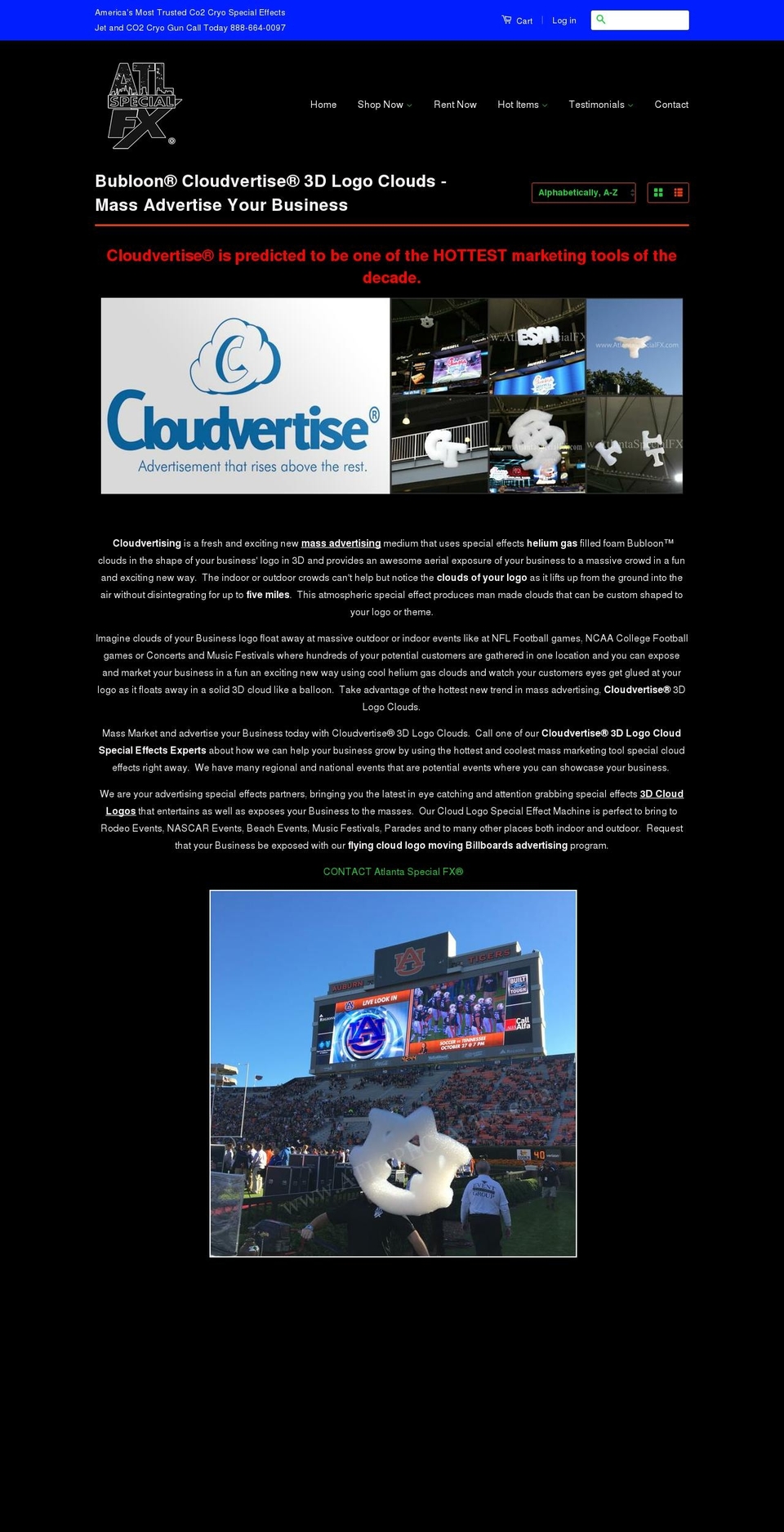 cloudvertise.co shopify website screenshot