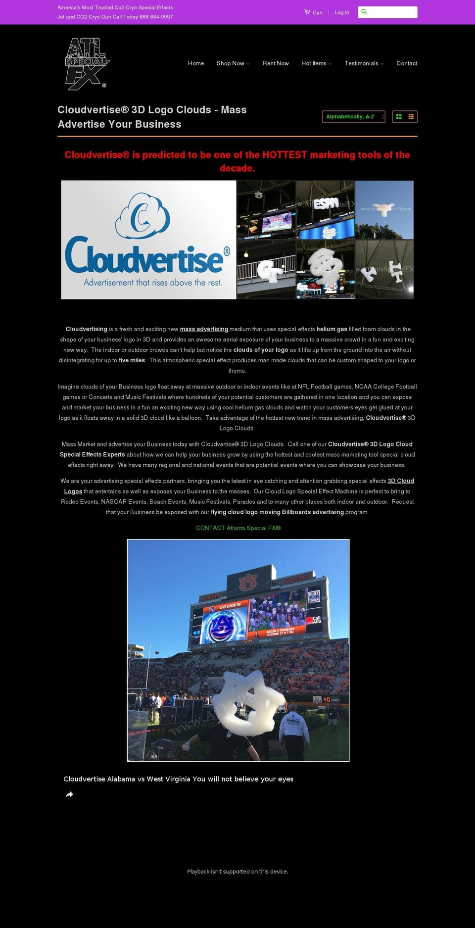 cloudvertise.net shopify website screenshot