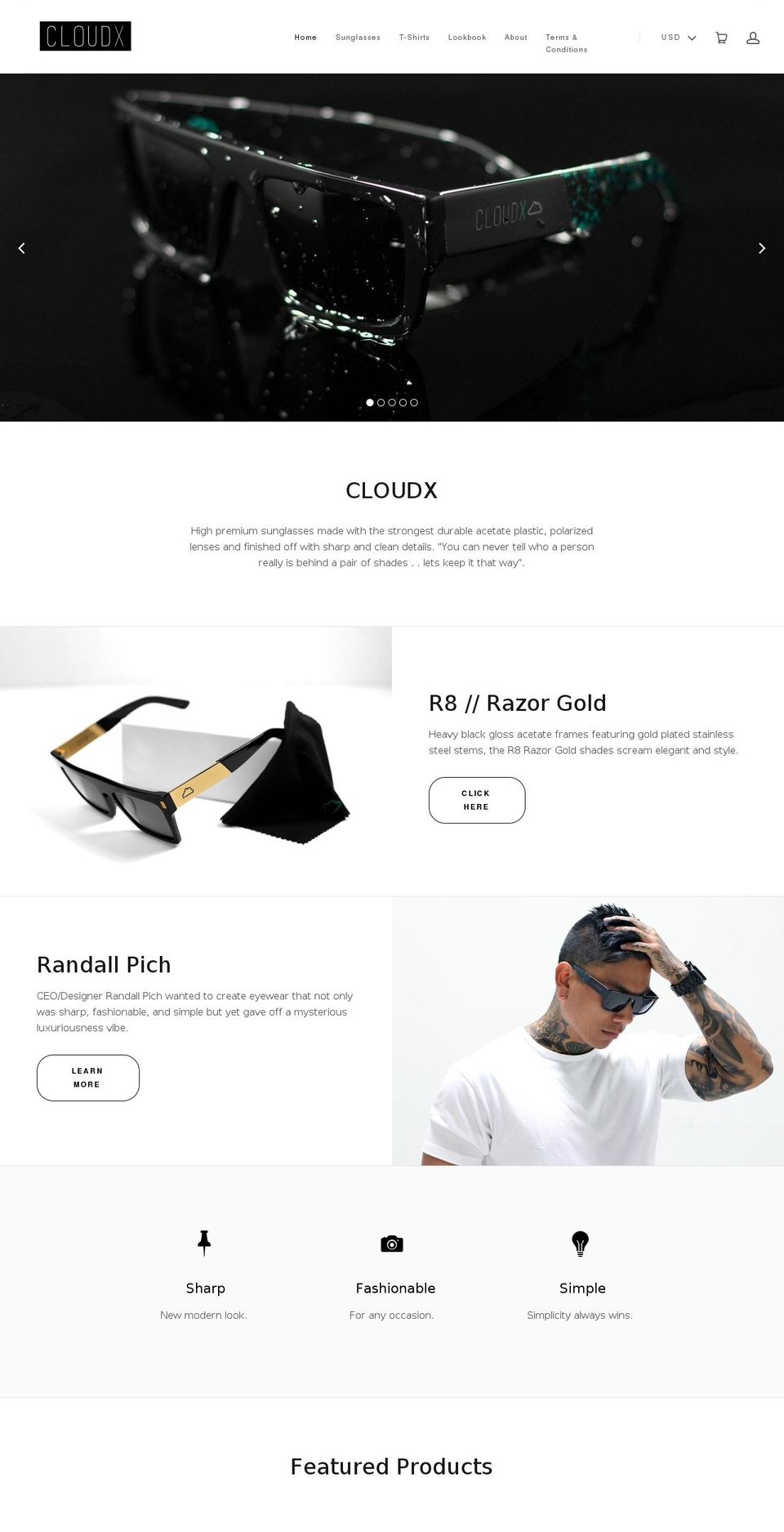 CLOUDX 2016 Shopify theme site example cloudx10.com