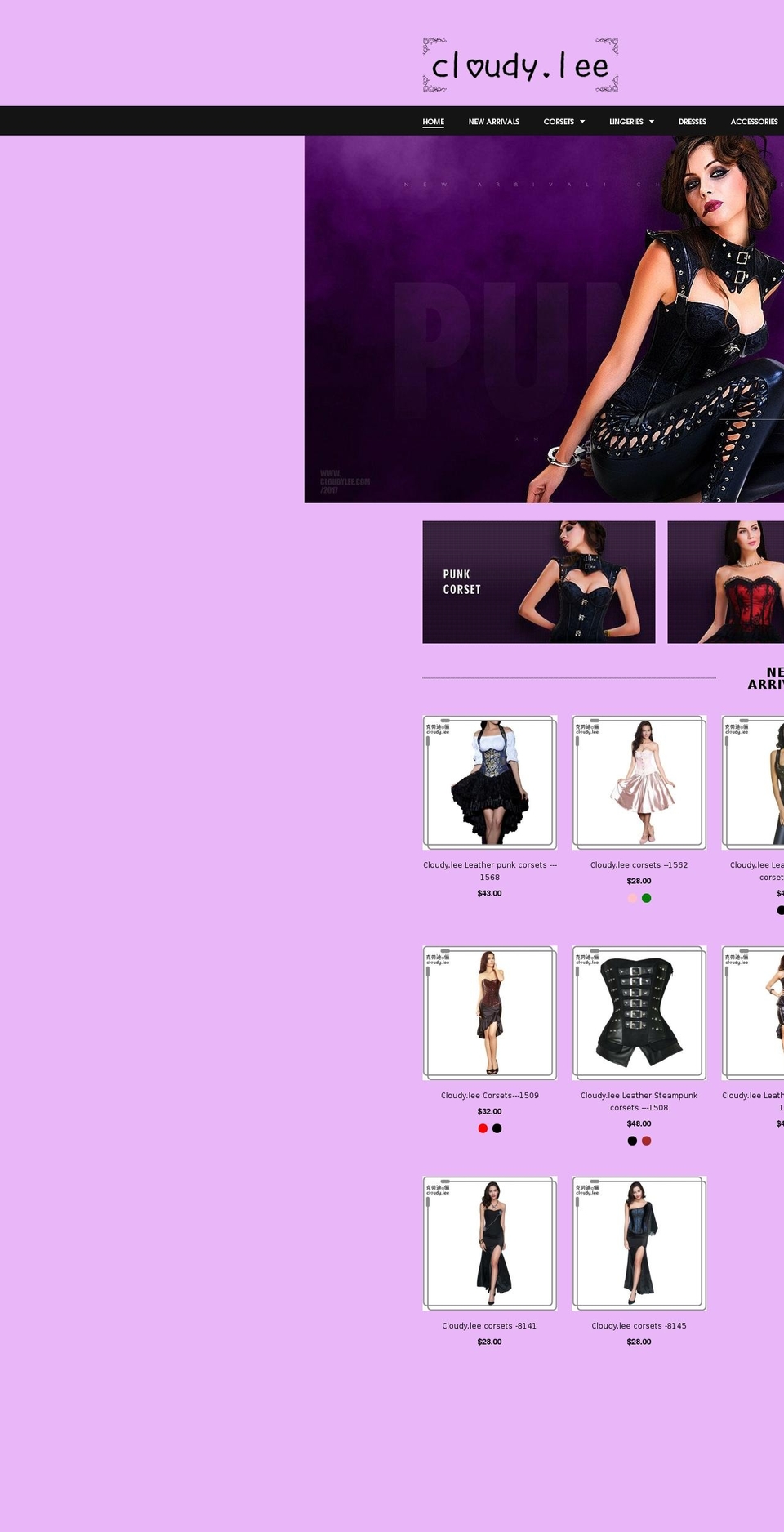 cloudylee.com — Shopify storefront screenshot