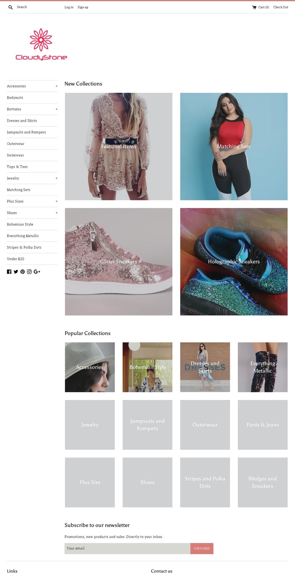 cloudystone.com shopify website screenshot