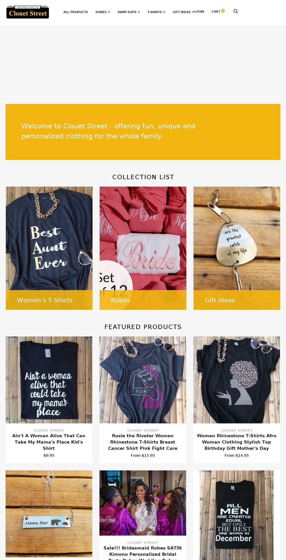 clouetstreet.com shopify website screenshot