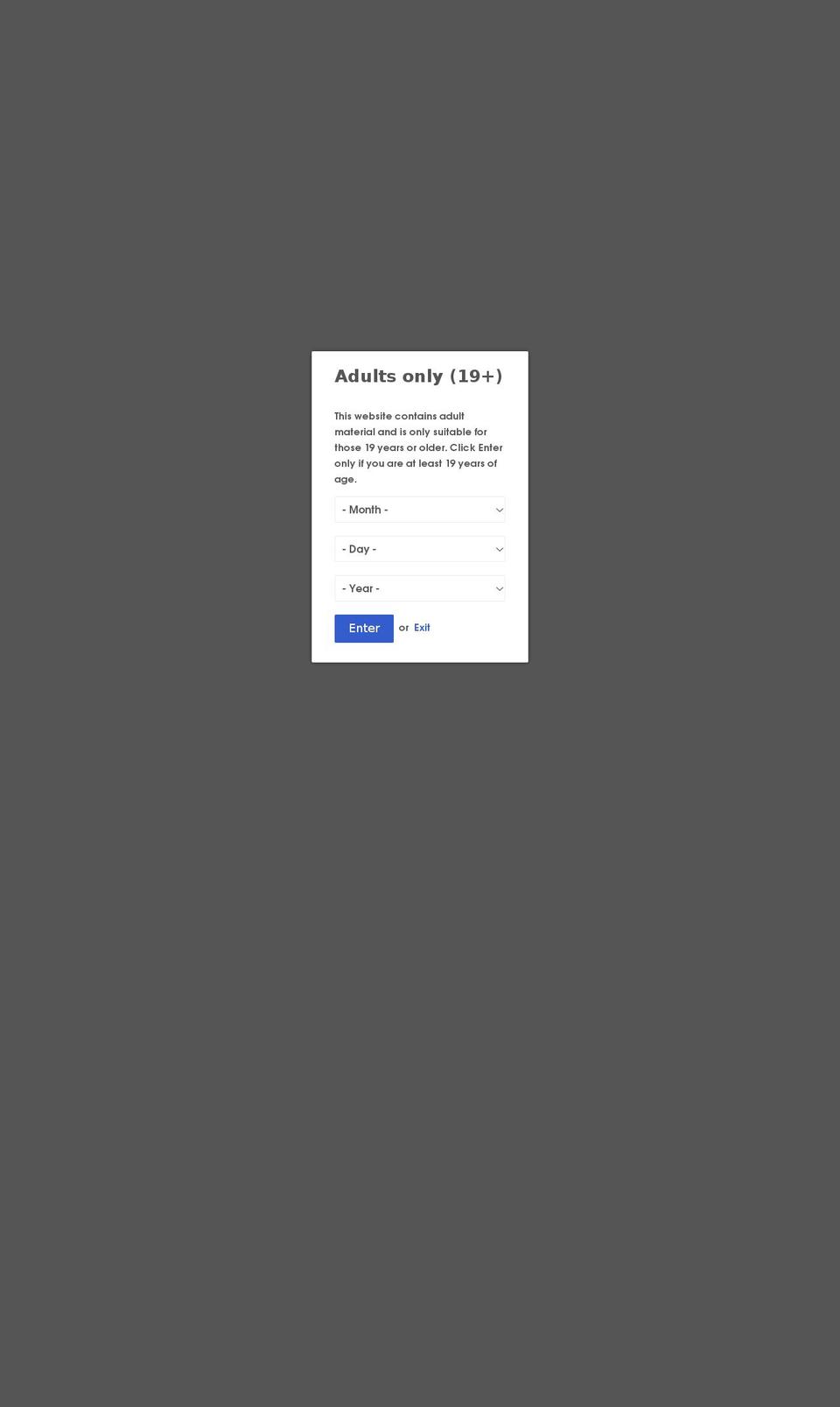 cloverdalevaporroom.com shopify website screenshot