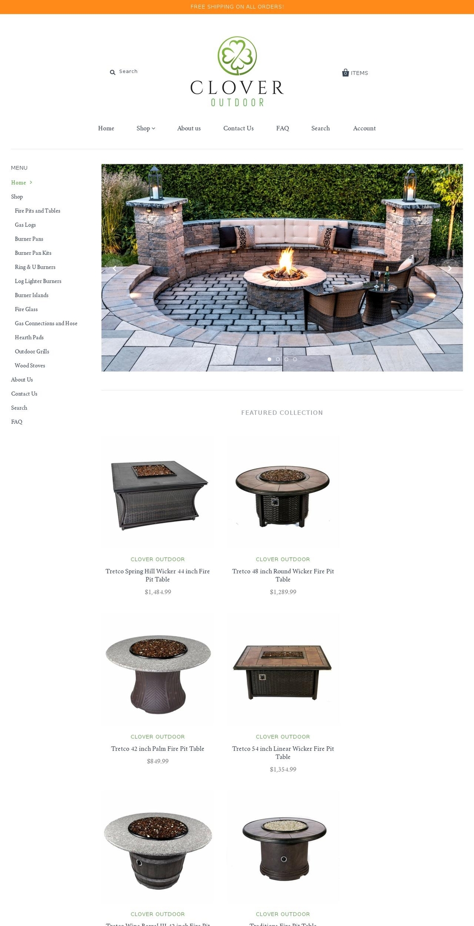 cloveroutdoor.com shopify website screenshot