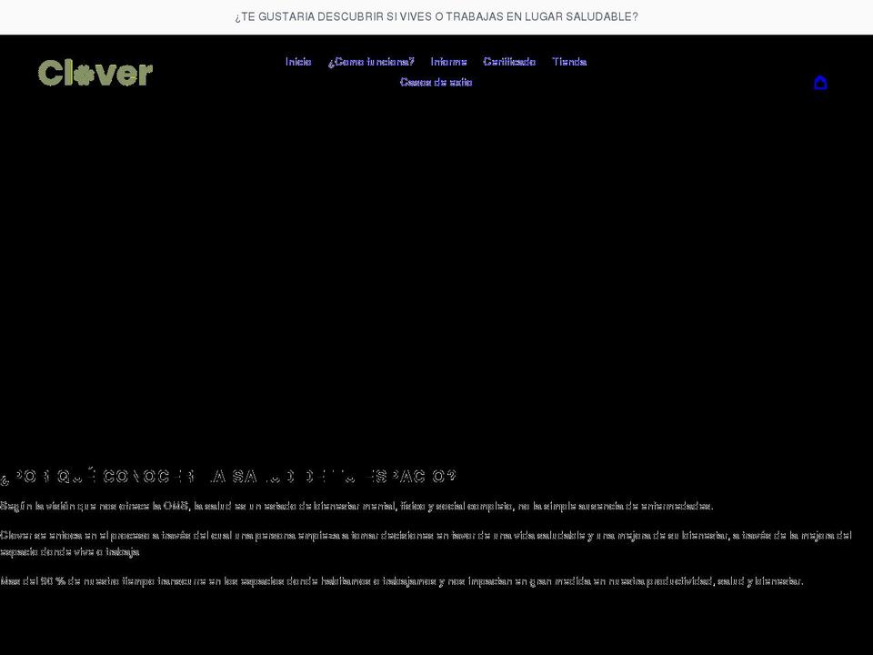 clovers.es shopify website screenshot