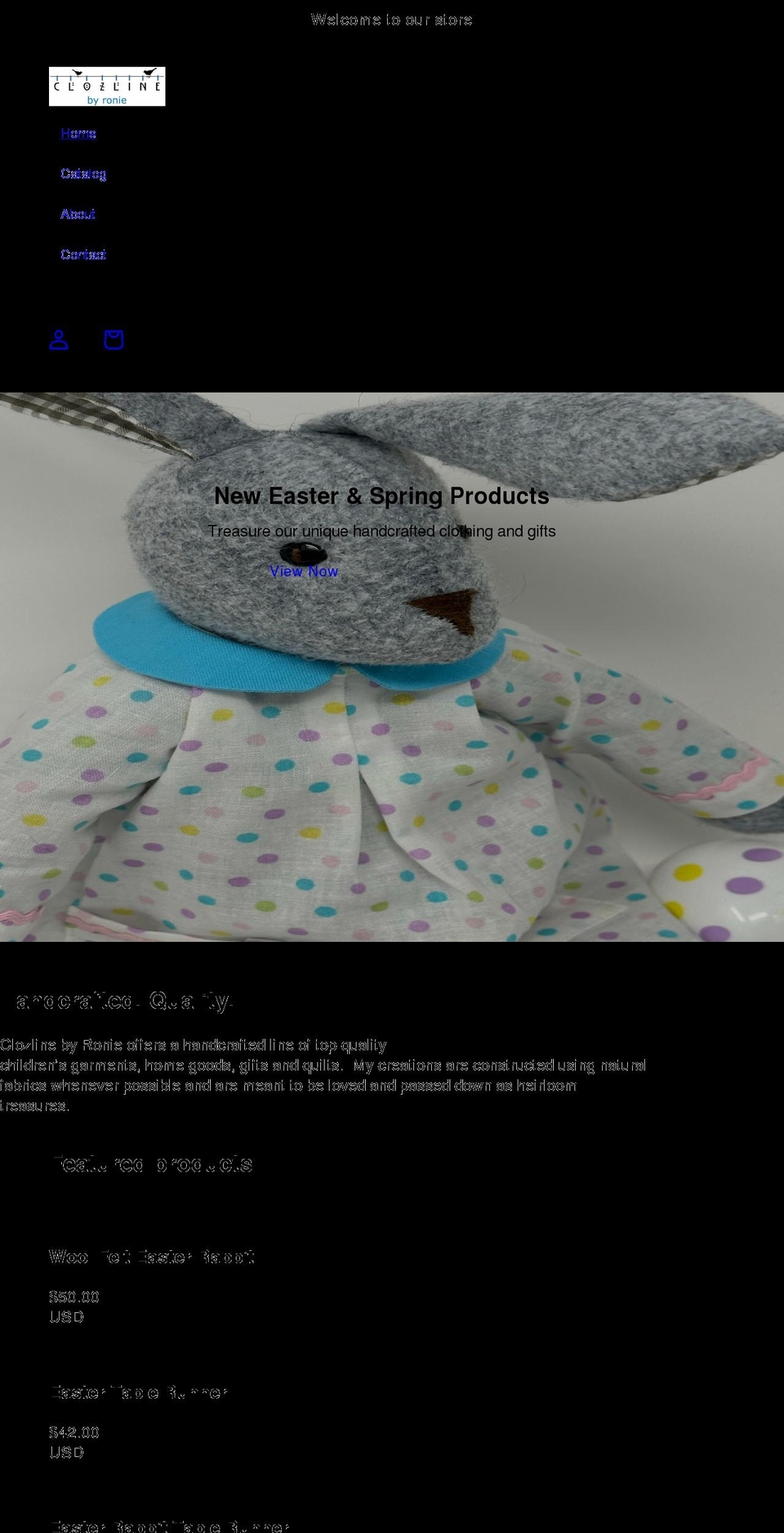 clozlinebyronie.com shopify website screenshot