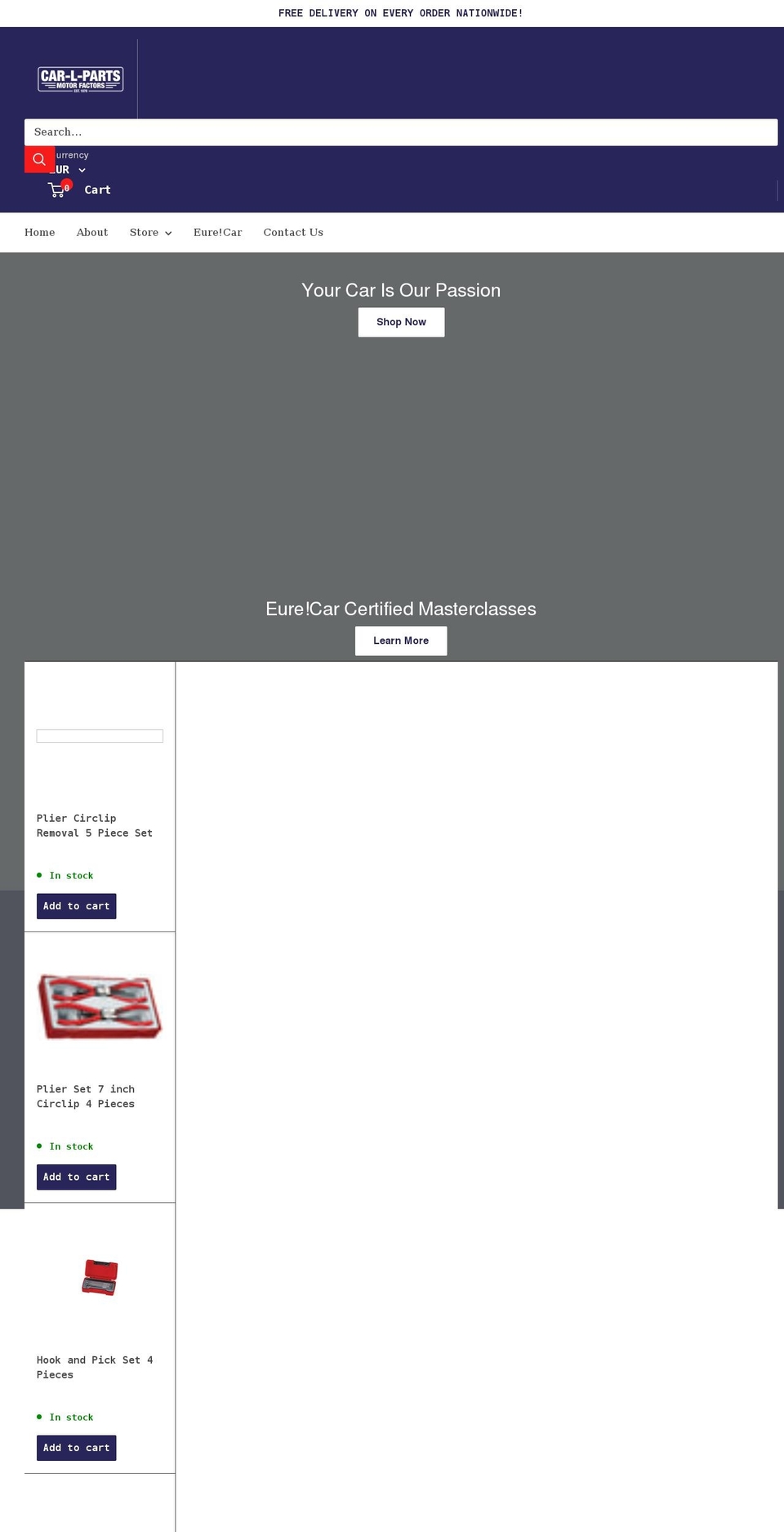 clp.ie shopify website screenshot