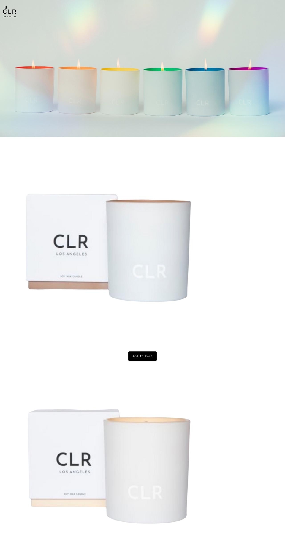 clrlosangeles.com shopify website screenshot