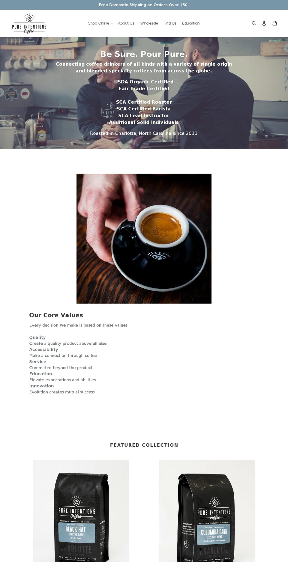 cltcoffee.com — Shopify storefront screenshot