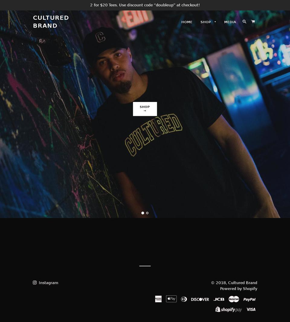 cltrdbrand.com — Shopify storefront screenshot