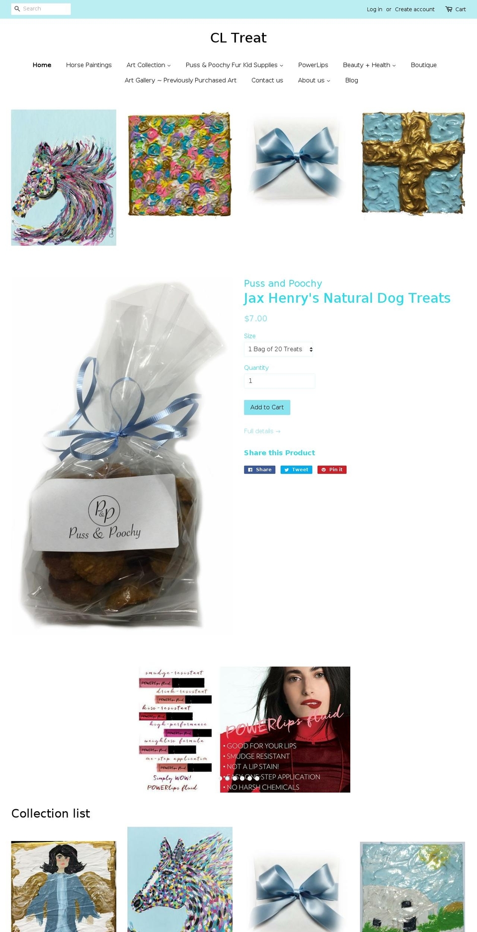 cltreat.com shopify website screenshot