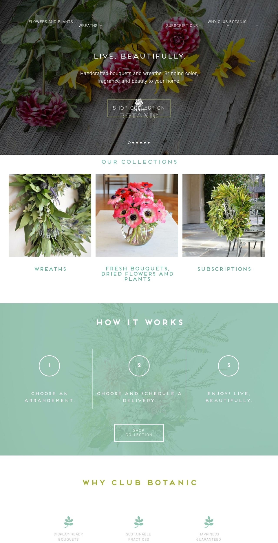 clubbotanic.com shopify website screenshot