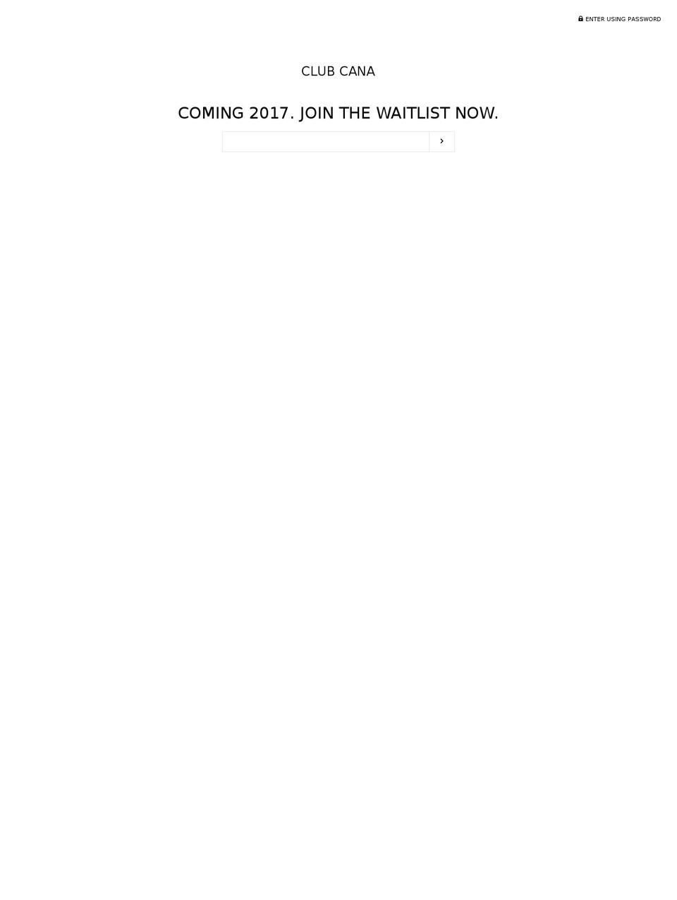 clubcana.com shopify website screenshot