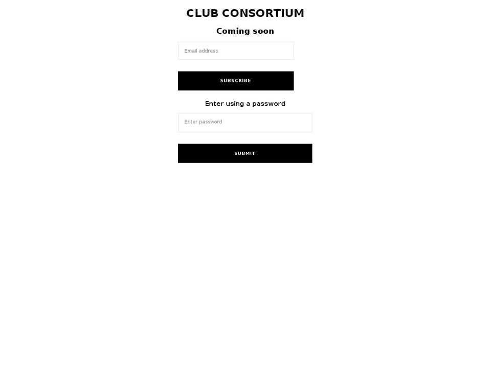 clubconsortium.com shopify website screenshot