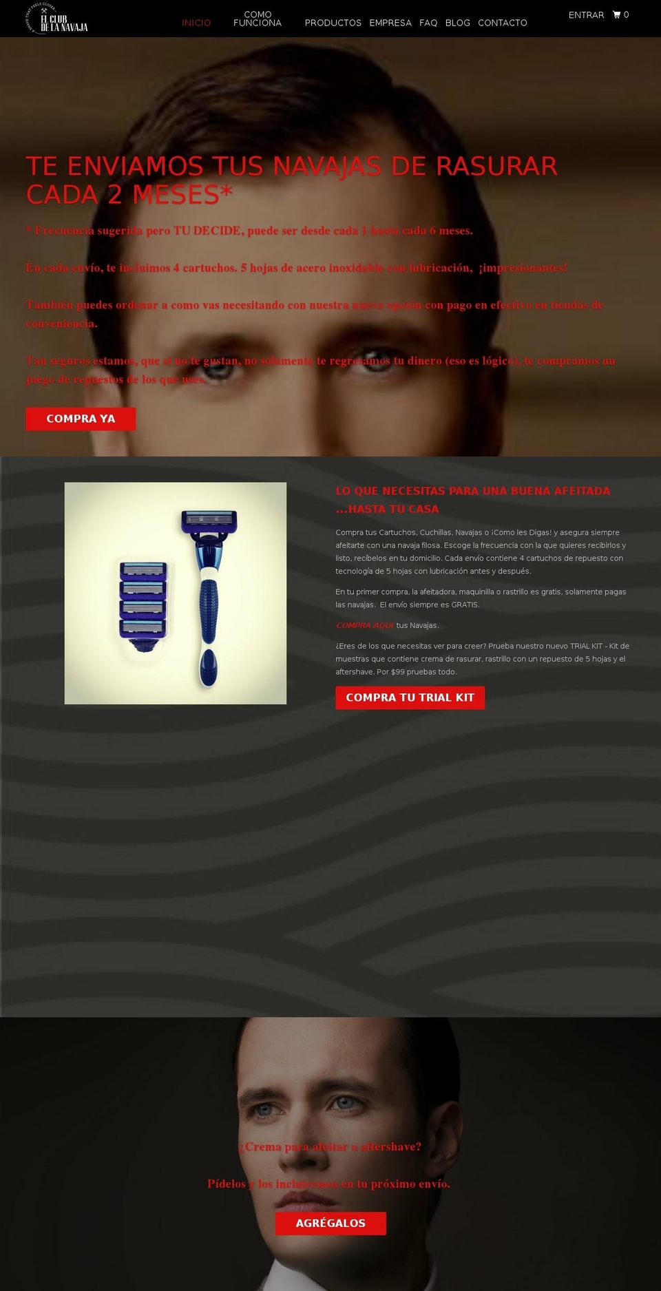 clubdelanavaja.com shopify website screenshot