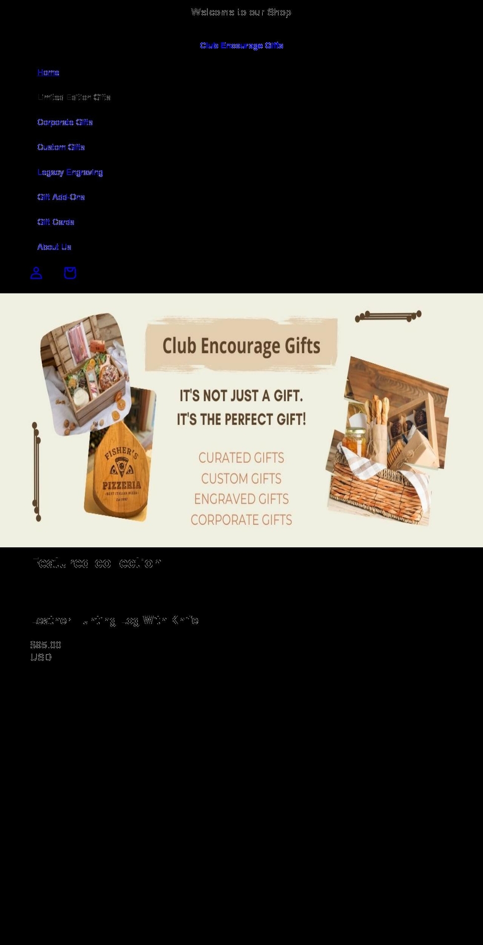 clubencourage.com shopify website screenshot