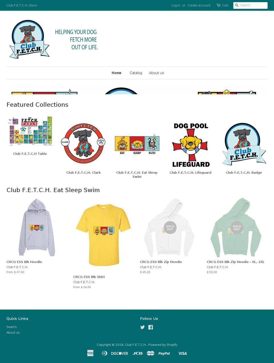 clubfetchstore.com — Shopify storefront screenshot