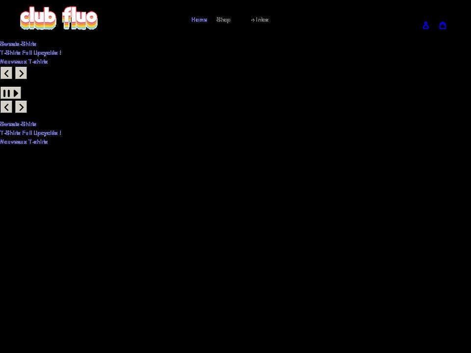 clubfluo.com shopify website screenshot