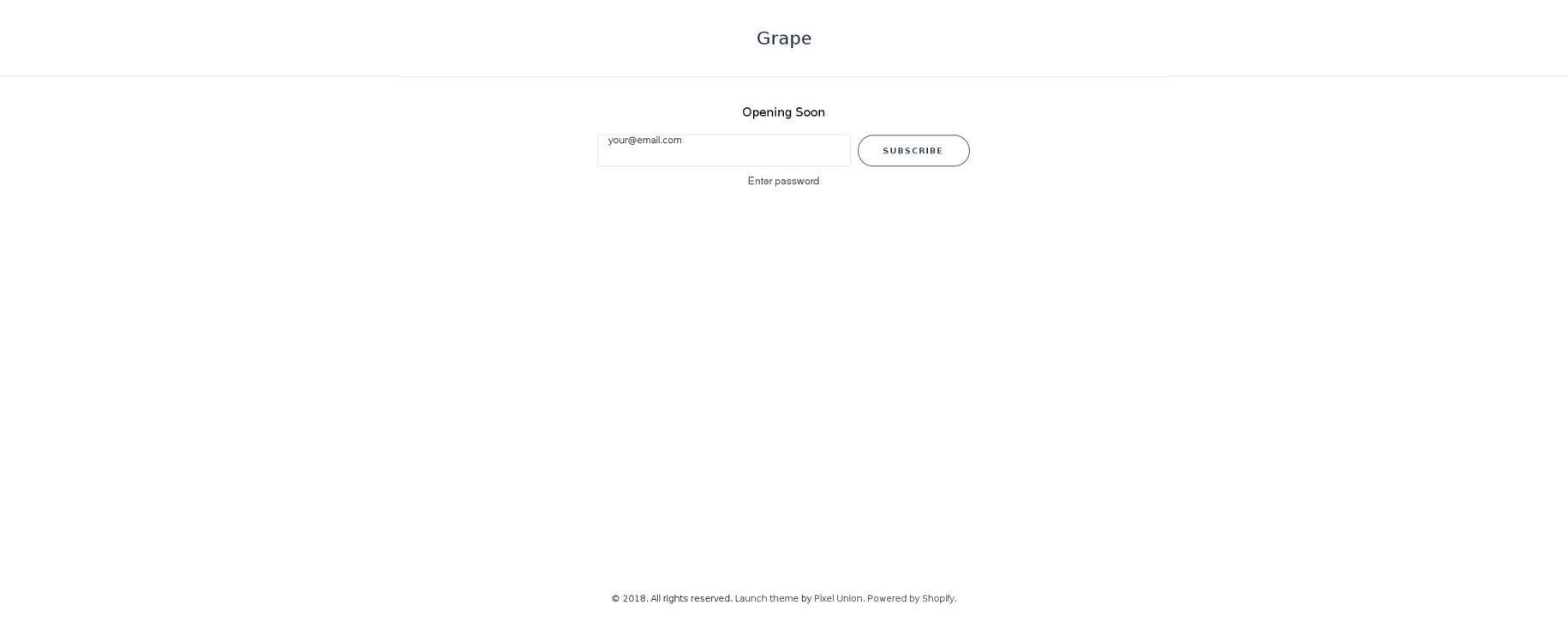 clubgrape.com — Shopify storefront screenshot