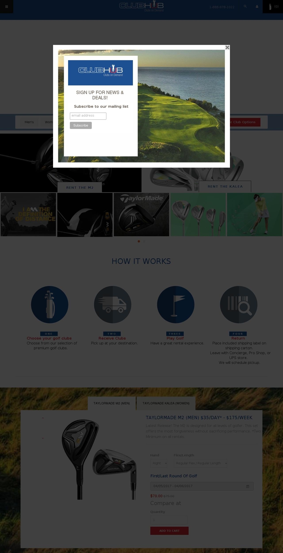 clubhub.com shopify website screenshot