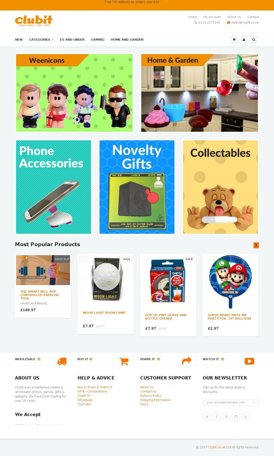 clubit-co-uk.myshopify.com shopify website screenshot