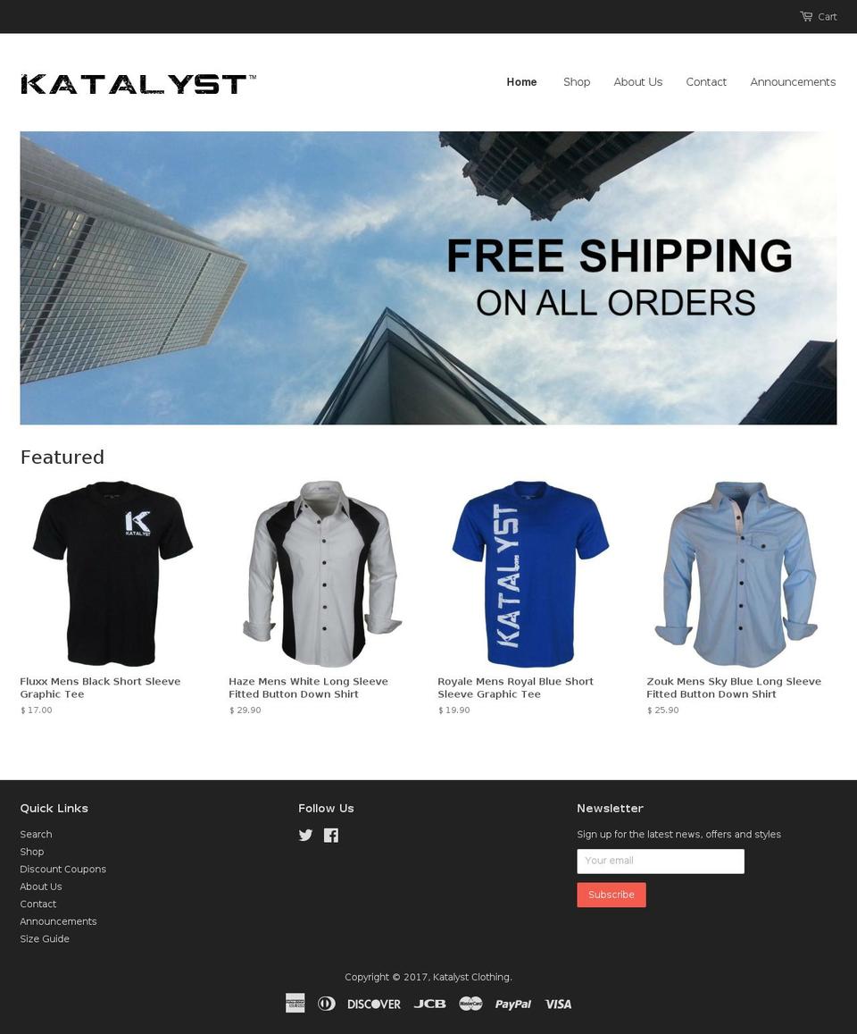 clubkatalyst.com shopify website screenshot