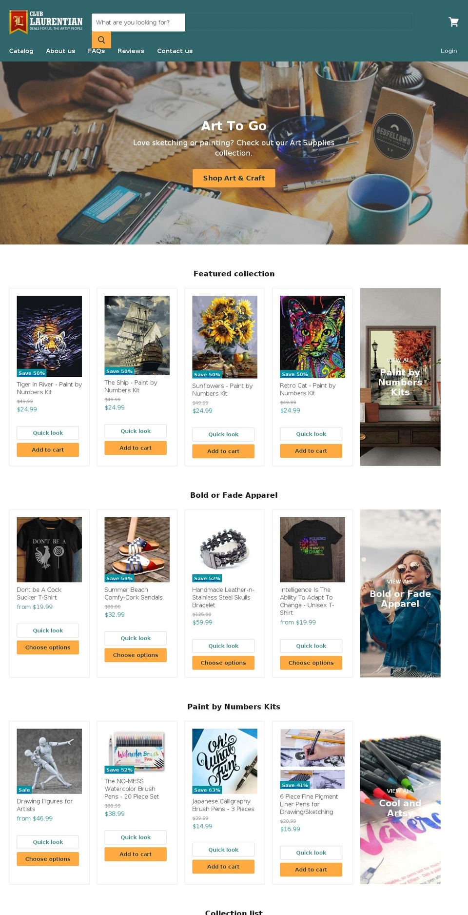 clublaurentian.com shopify website screenshot