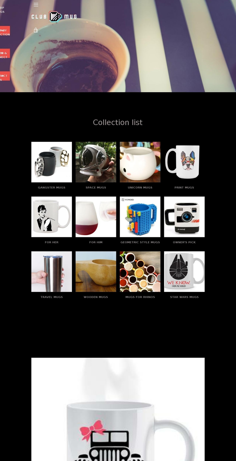 clubmug.com — Shopify storefront screenshot