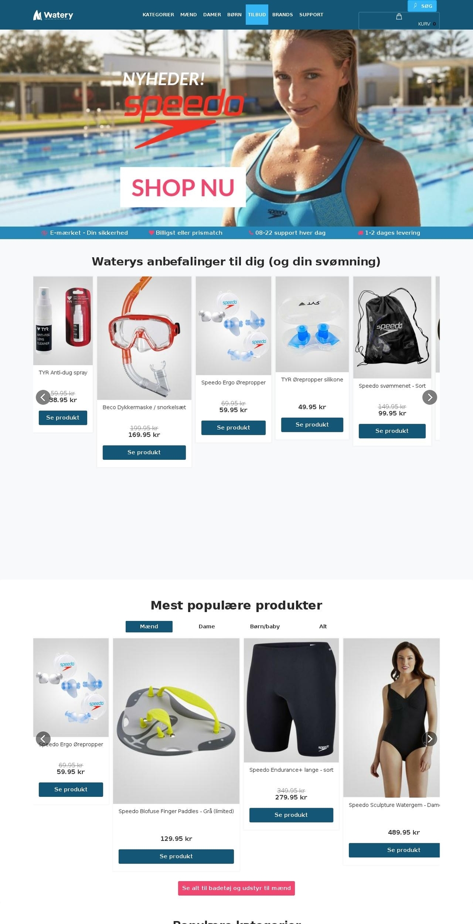 clubswimshow.com — Shopify storefront screenshot