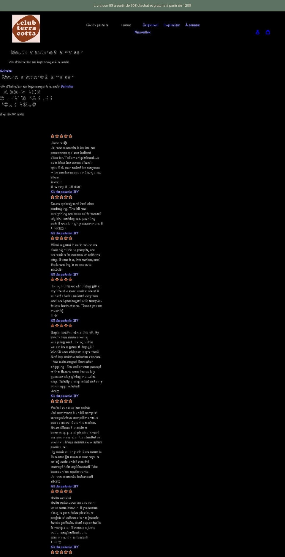 clubterracotta.ca shopify website screenshot