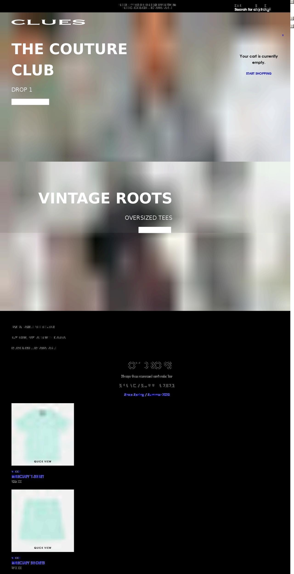 Reformation Shopify theme site example cluesfashion.co.uk