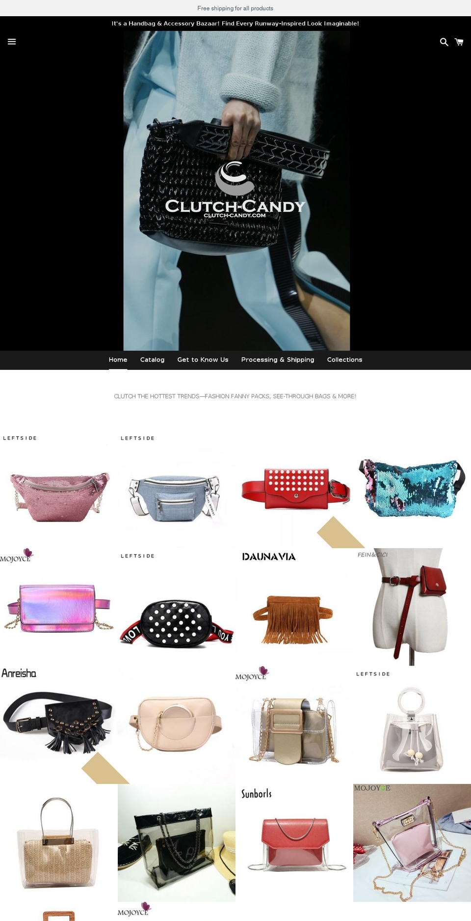 clutch-candy.com — Shopify storefront screenshot