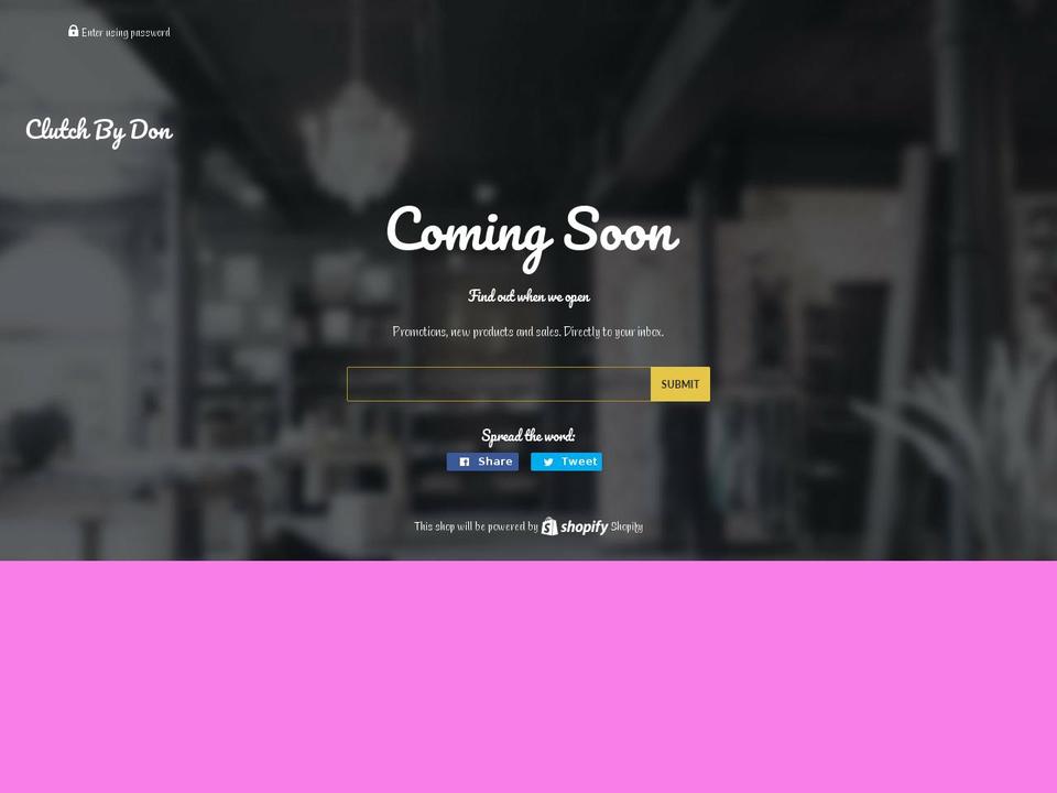 clutchbydon.com — Shopify storefront screenshot