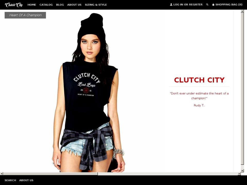 clutchcitygoods.com shopify website screenshot