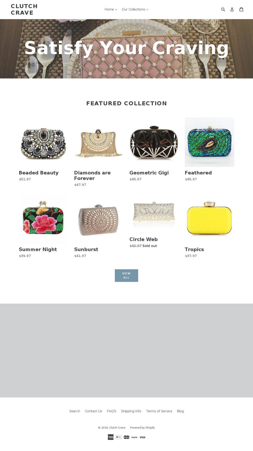 clutchcrave.com — Shopify storefront screenshot