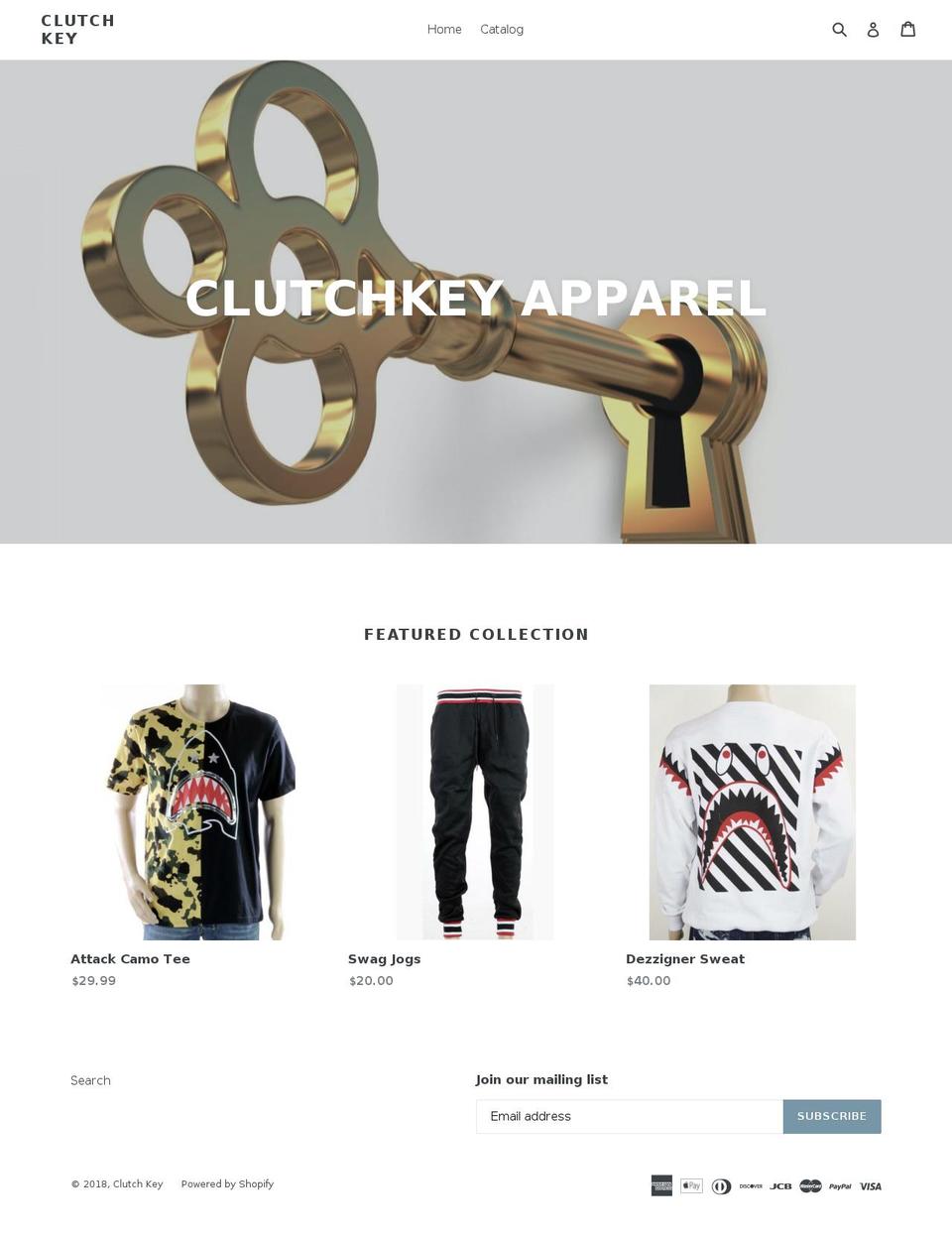 clutchkey.com — Shopify storefront screenshot
