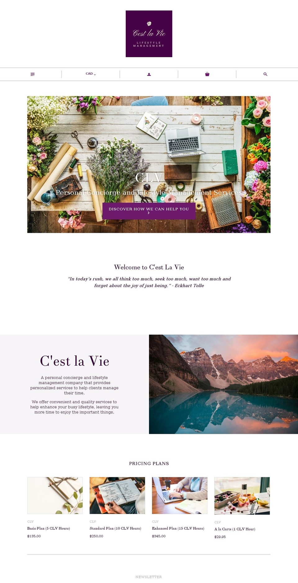 clvlifestyle.com — Shopify storefront screenshot