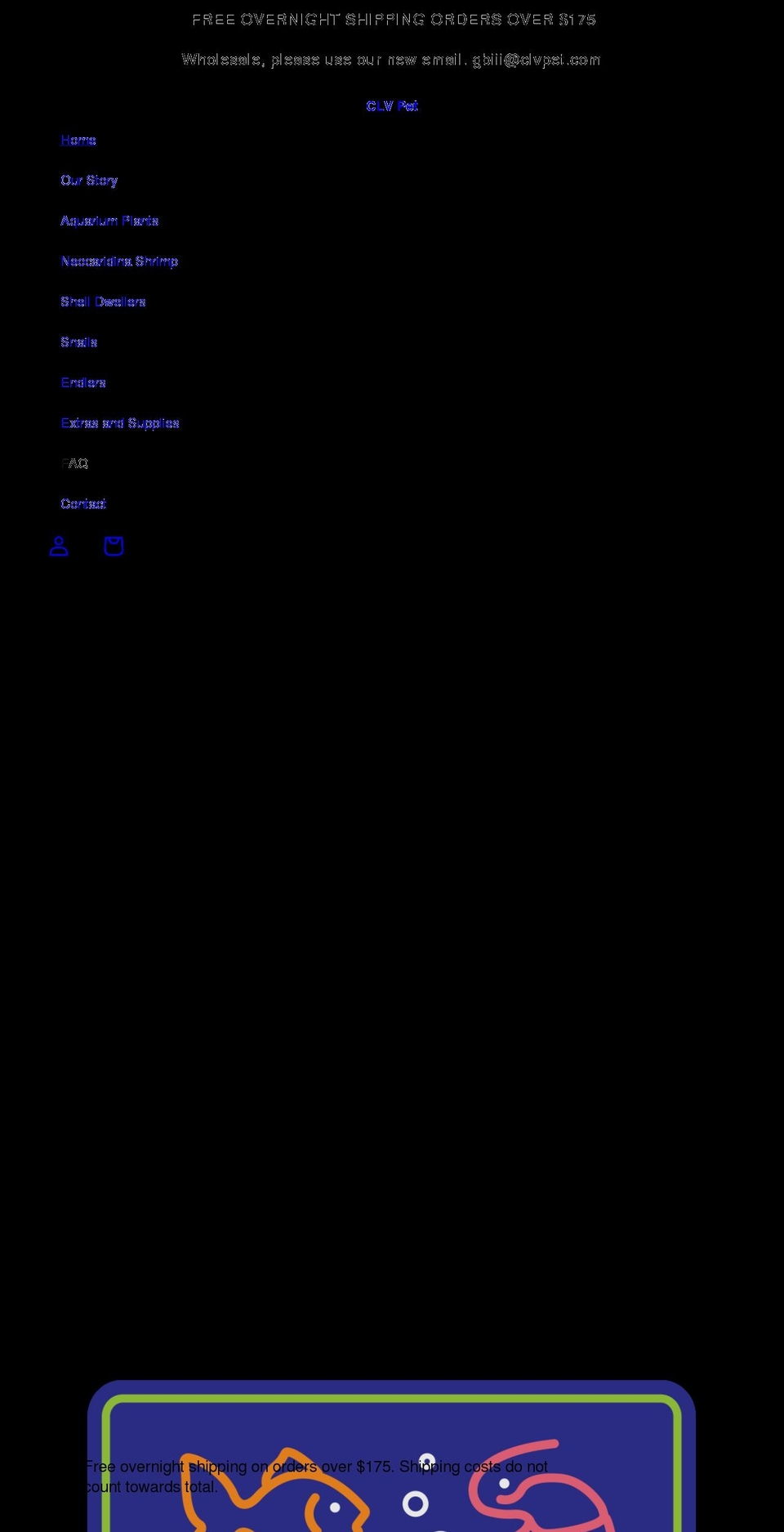 clvpet.com shopify website screenshot
