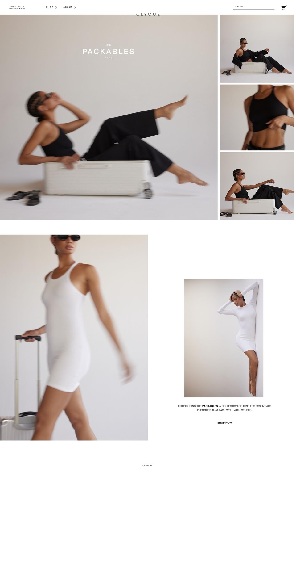 clyquethelabel.com shopify website screenshot