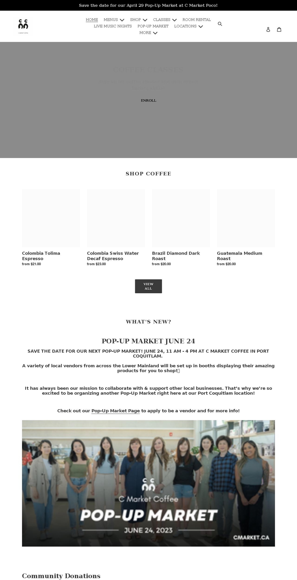 cmarket.ca shopify website screenshot