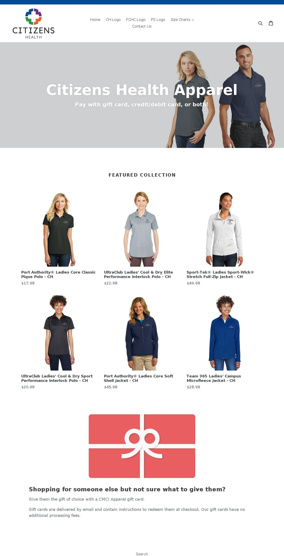 cmci-apparel.com — Shopify storefront screenshot